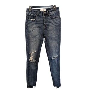 Women's BKE Billie High Rise Slim Fit Skinny Ankle Distressed Jeans 29x29